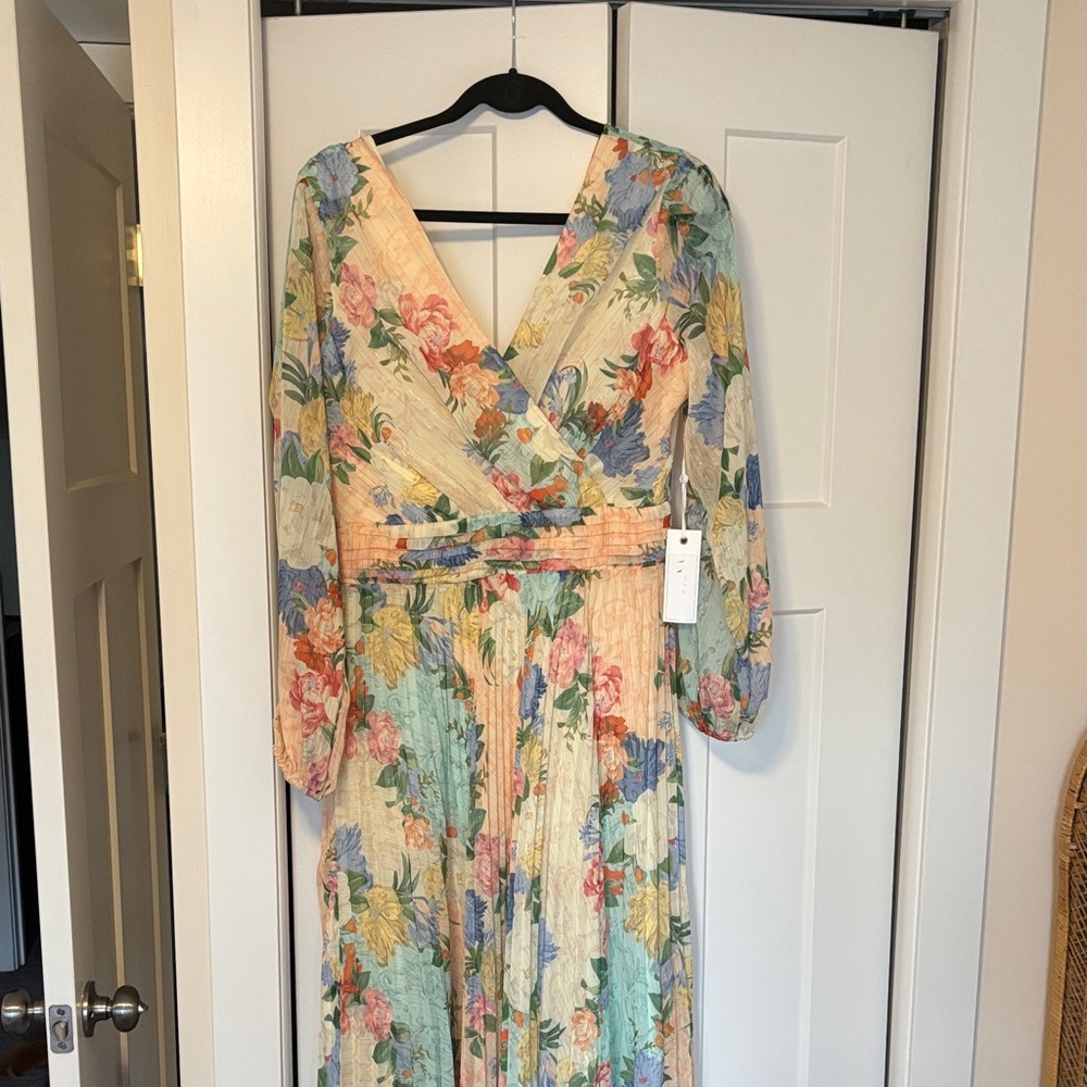 Floral Multicolor Midi Dress